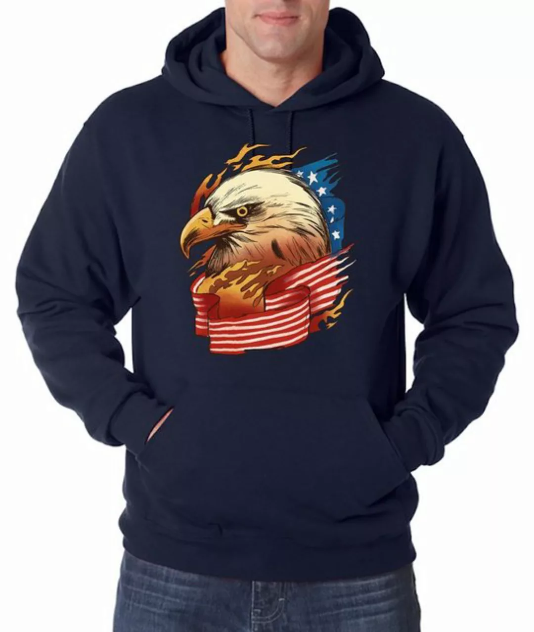 Youth Designz Kapuzenpullover Adler USA American Eagle Herren Hoodie Pullov günstig online kaufen