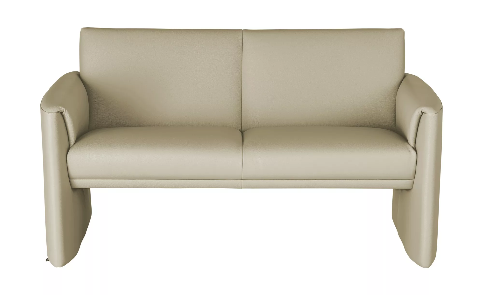 Ledersofa, niedrig - beige - 143 cm - 73 cm - 86 cm - Polstermöbel > Sofas günstig online kaufen