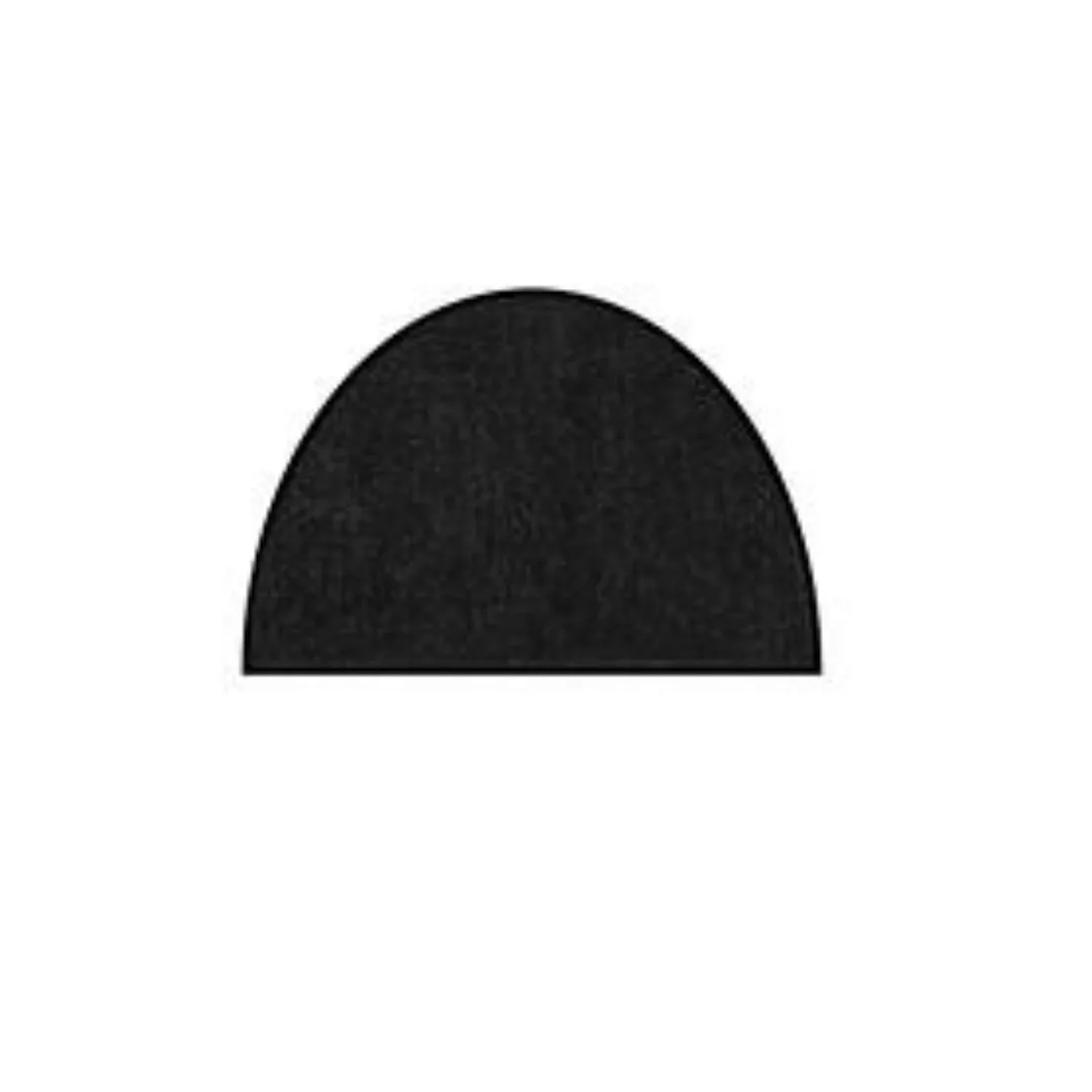 Fußmatte halbrund, schwarz, 50x75 cm günstig online kaufen