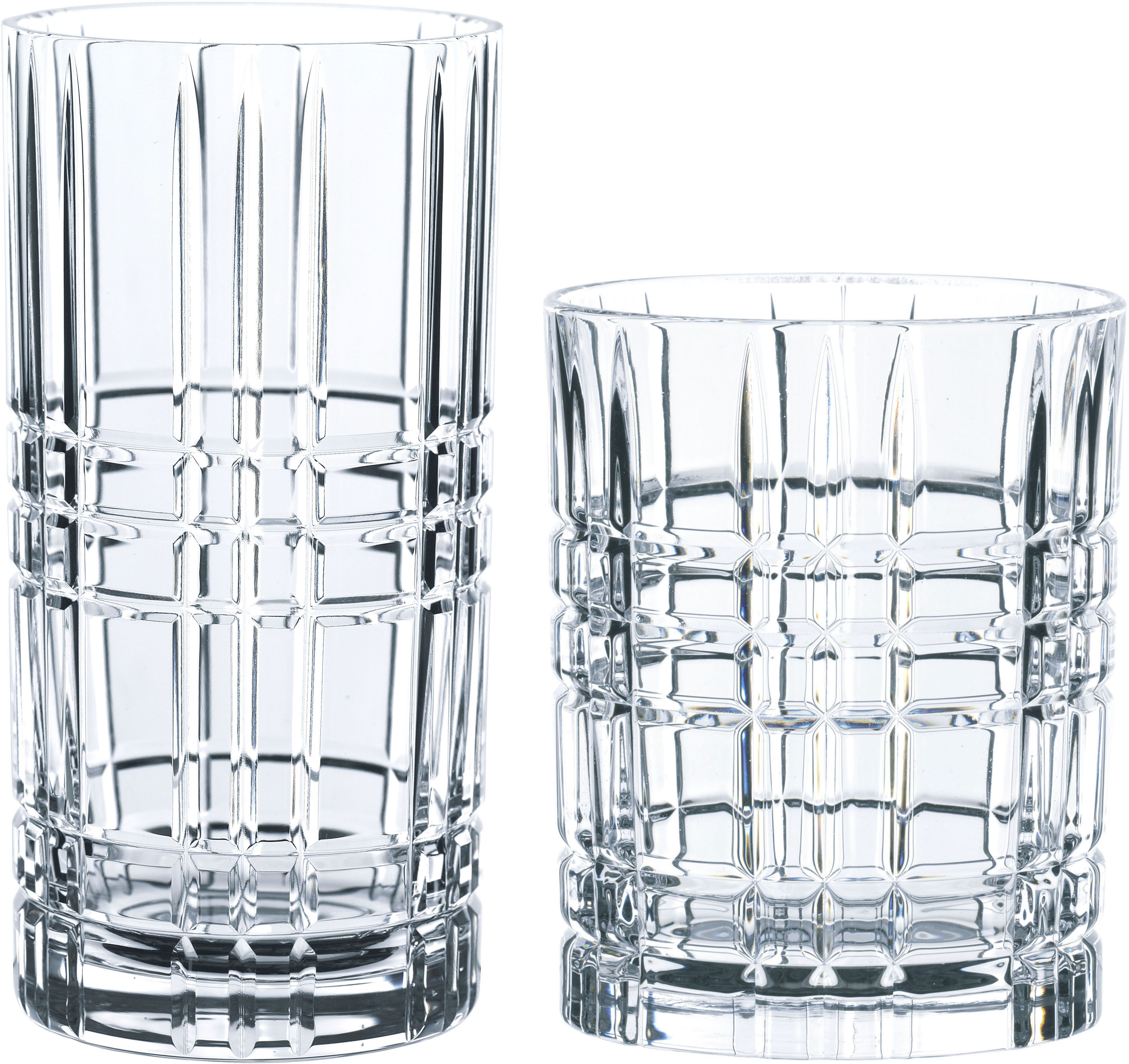 Nachtmann Gläser-Set »Highland Square«, (Set, 12 tlg., 6 Whisky-Gläser, 6 L günstig online kaufen