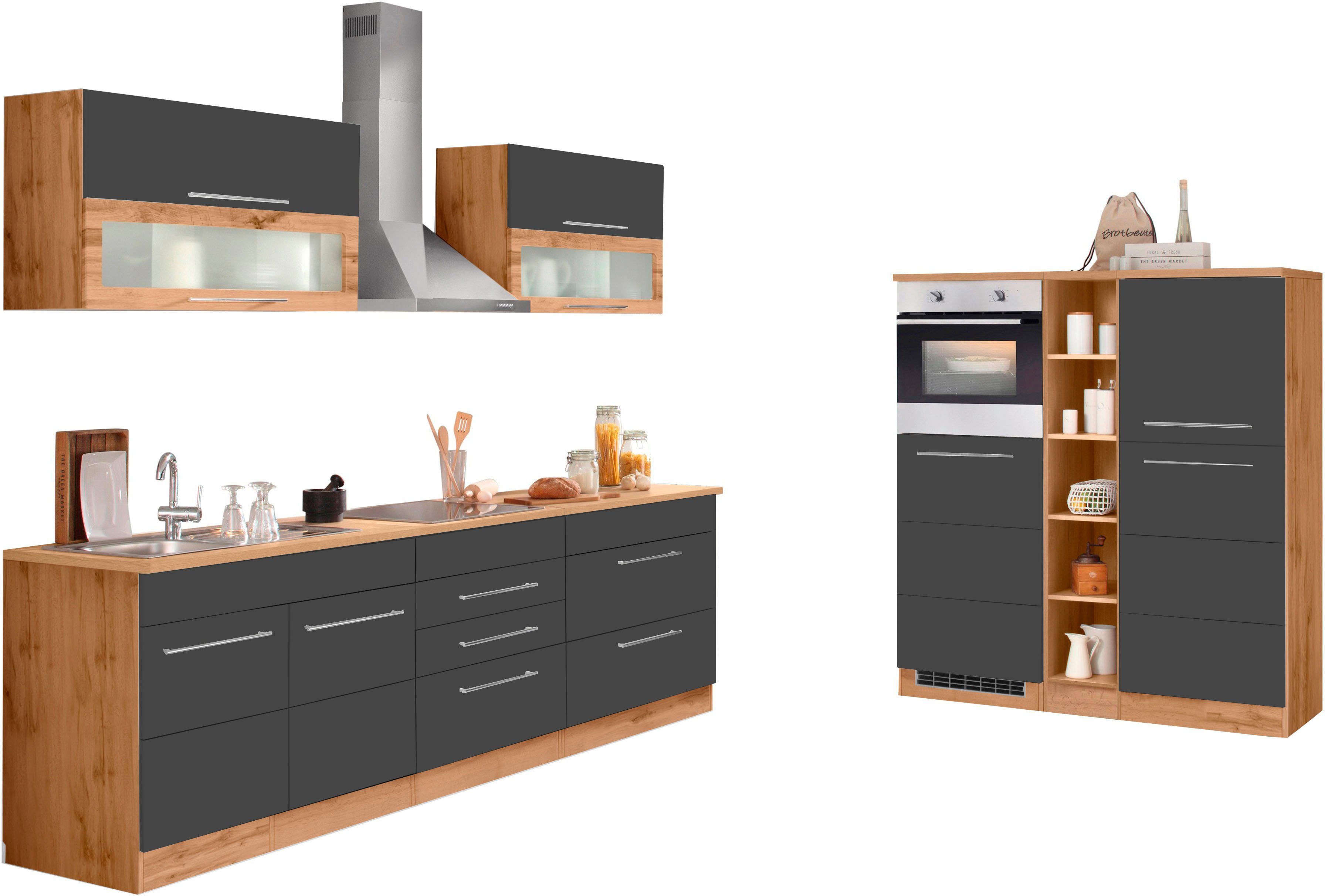 KOCHSTATION Küchenzeile KS-Wien, Breite 430 cm, günstig online kaufen