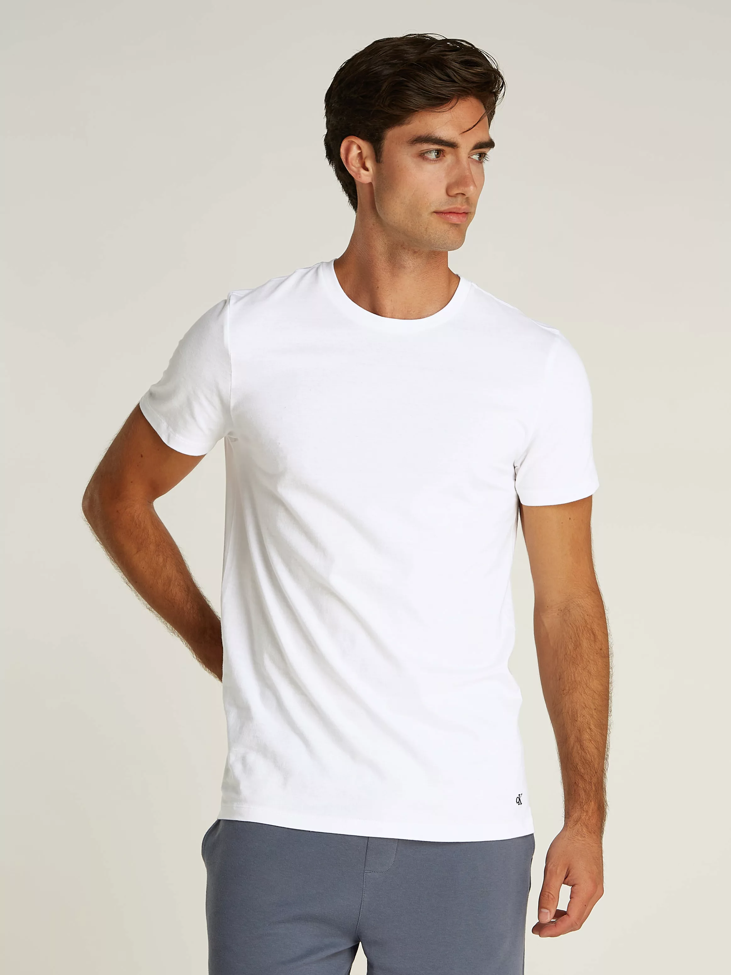 Calvin Klein Underwear T-Shirt "S/S CREW NECK 3PK", mit Logostickerei günstig online kaufen