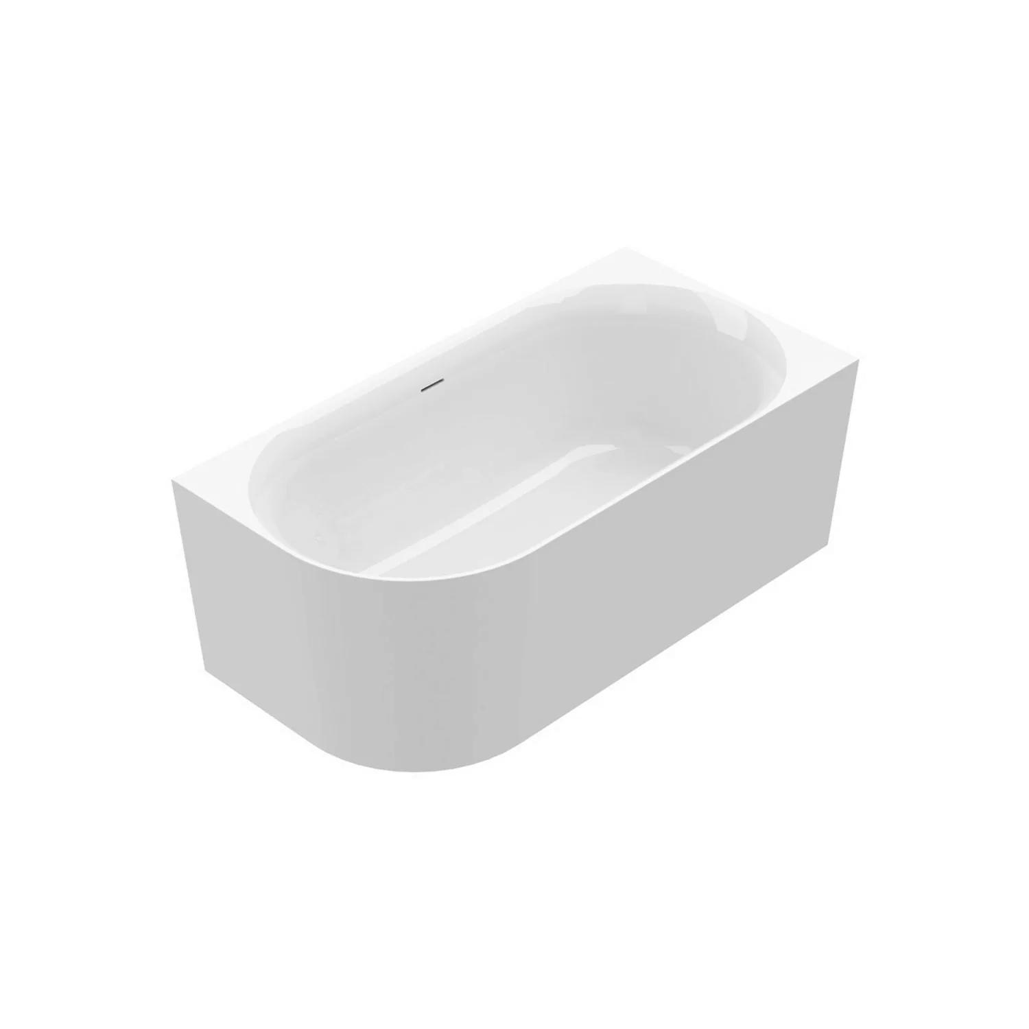 Ottofond Badewanne Mince Corner XS Links 155 cm x 80 cm Weiß günstig online kaufen