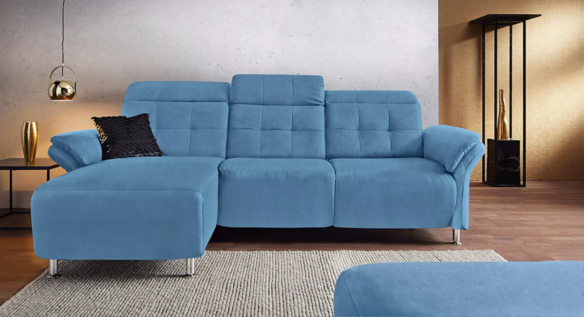 Places of Style Ecksofa Manhattan, 2 Sitze mit elektrischer Relaxfunktion, günstig online kaufen