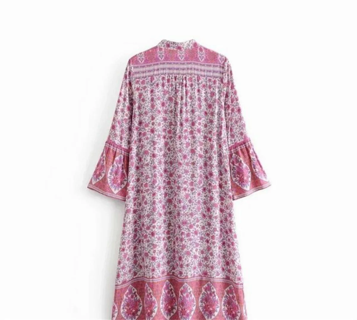 RUZU UG Dirndl Bedrucktes, einreihiges Kleid im neuen Ethno-Stil mit langem günstig online kaufen