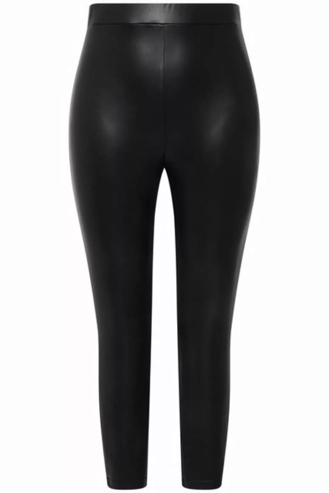 Studio Untold Lederimitathose Leggings beschichtet elastisch Elastikbund günstig online kaufen