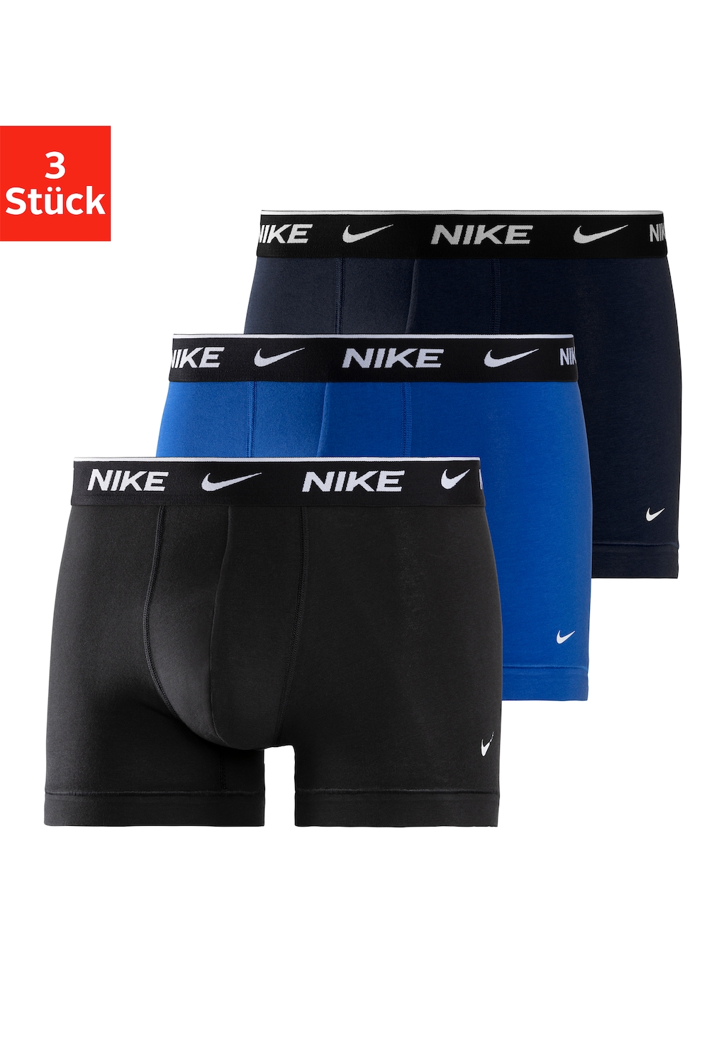 NIKE Underwear Boxer "TRUNK 3PK", (Packung, 3 St., 3er-Pack), aus Baumwoll- günstig online kaufen