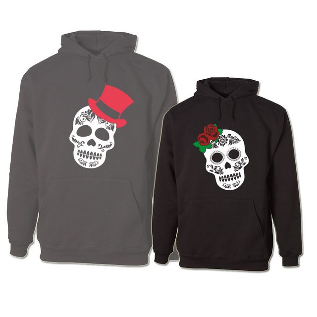 G-graphics Hoodie Sugar Skull – He & She (Partner- / Paar-Set, Einzelteile günstig online kaufen