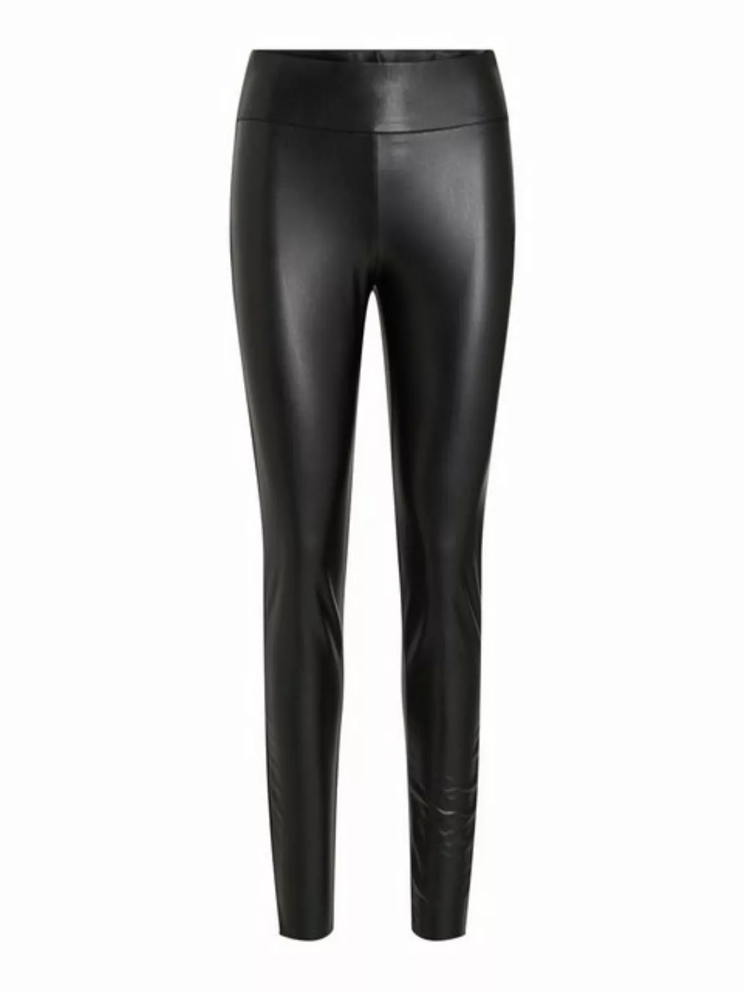 Vila Lederimitathose PU Kunstleder Leggings High Waist Stretch Hose Beschic günstig online kaufen