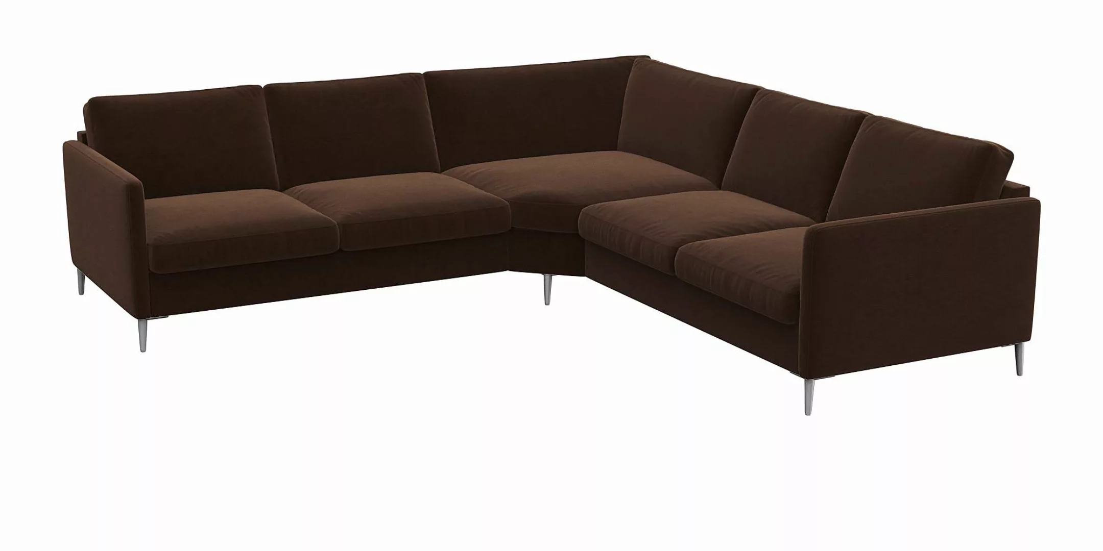 FLEXLUX Ecksofa "Fiore, gleichschenklig, bequem durch hochwertigem Sitzaufb günstig online kaufen