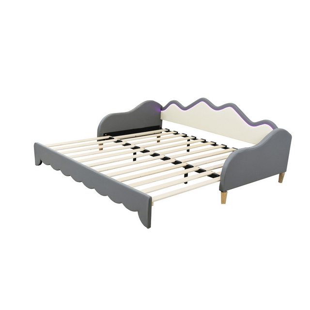MODFU Schlafsofa 2-in-1 Multifunktions-Polsterbett, Kinderbett aus Kunstled günstig online kaufen