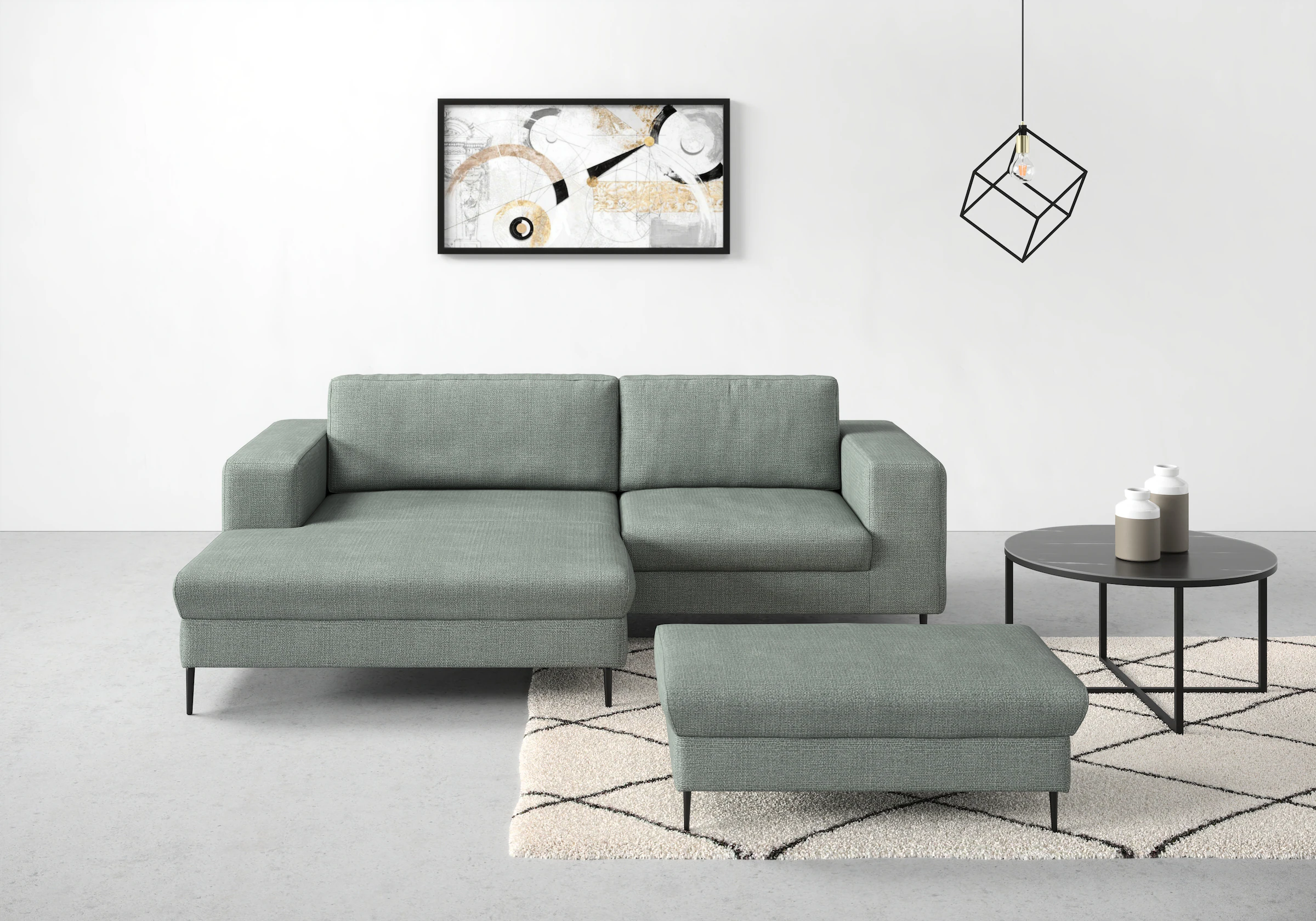 DOMO collection Ecksofa »Modica kompakt und elegant, Breite 244, L-Form«, m günstig online kaufen