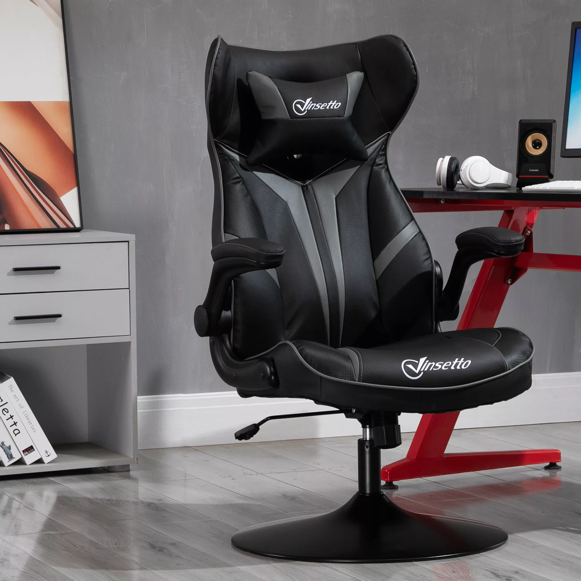 Vinsetto Drehstuhl Gamingstuhl mit Wippenfunktion ergonomisch höhenverstell günstig online kaufen