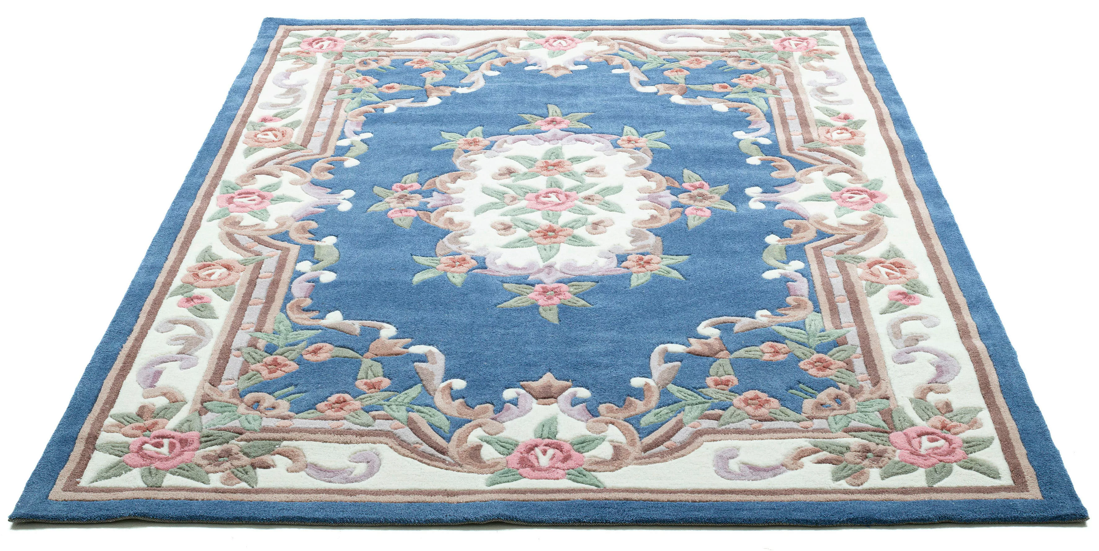 THEKO Vintageteppich  Ming ¦ blau ¦ Synthetische Fasern ¦ Maße (cm): B: 60 günstig online kaufen