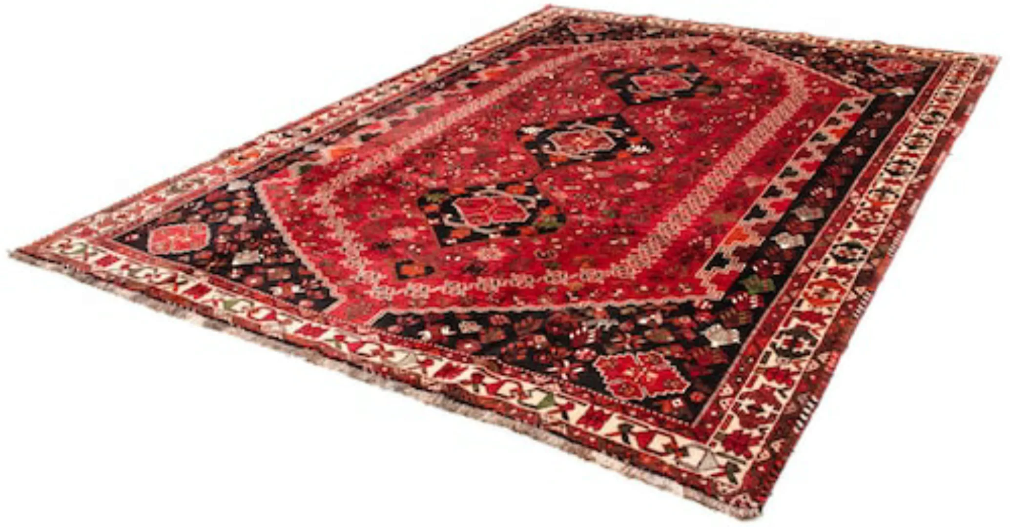 morgenland Wollteppich »Shiraz Medaillon Rosso scuro 320 x 230 cm«, rechtec günstig online kaufen
