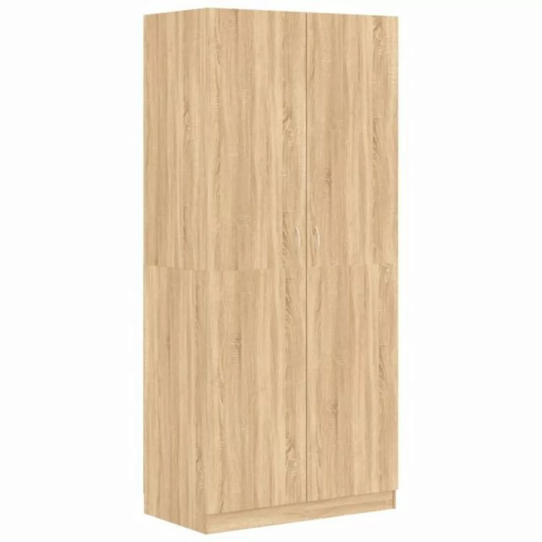 furnicato Kleiderschrank Sonoma-Eiche 90x52x200 cm Holzwerkstoff günstig online kaufen