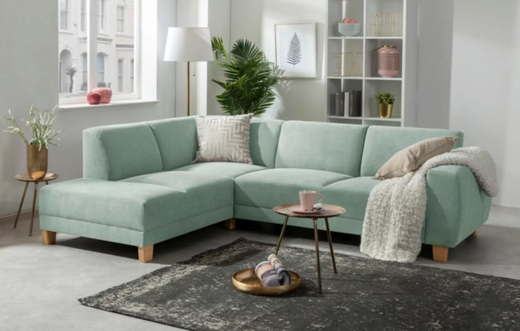 Max Winzer® Ecksofa »Blackpool modern, mittlere Sitzhärte mit hochwertiger günstig online kaufen