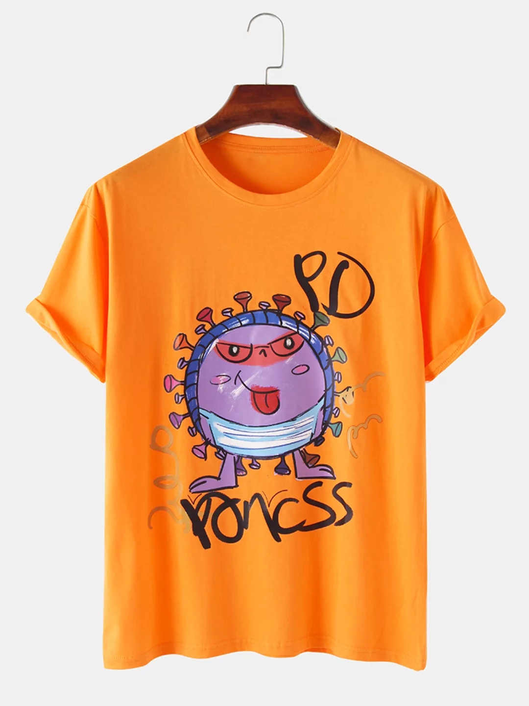 Lustige Monstar Print Light Casual Sommer O-Neck T-Shirts für Herren günstig online kaufen