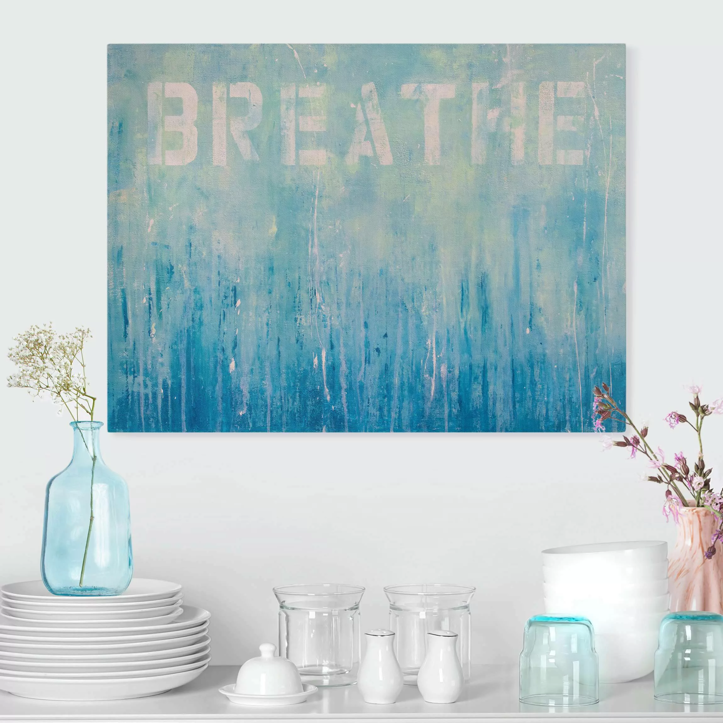 Leinwandbild Breathe Street Art günstig online kaufen