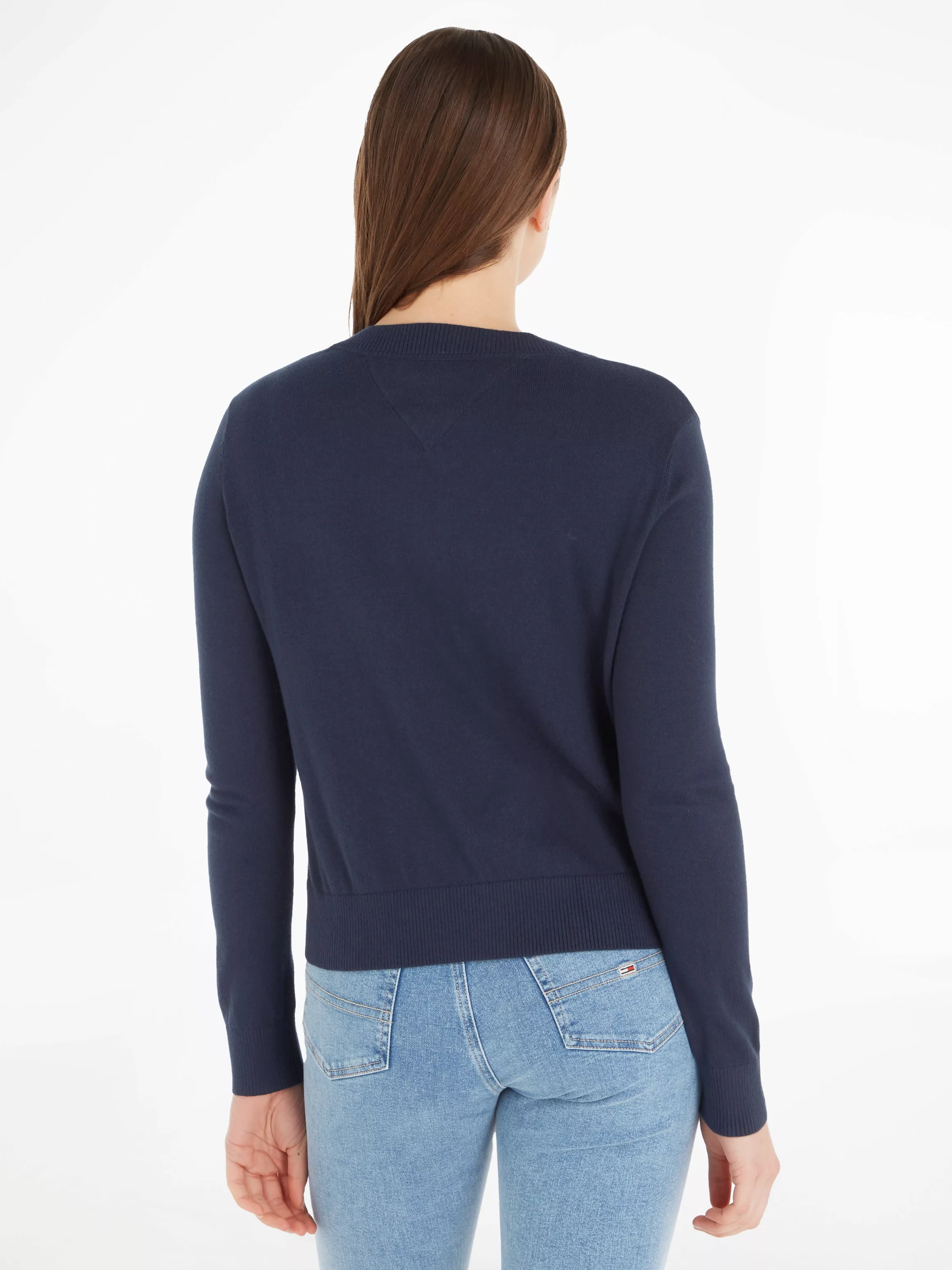 Tommy Jeans V-Ausschnitt-Pullover TJW ESSENTIAL VNECK SWEATER mit Tommy Jea günstig online kaufen