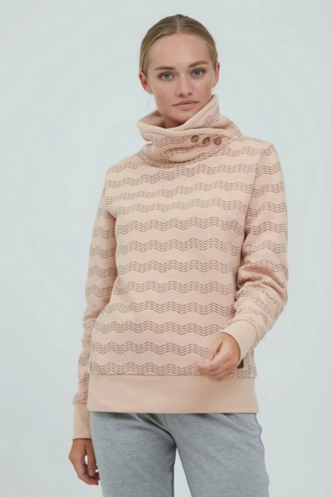 OXMO Sweatshirt OXVernita Toller Sweater mit hohem Kragen günstig online kaufen