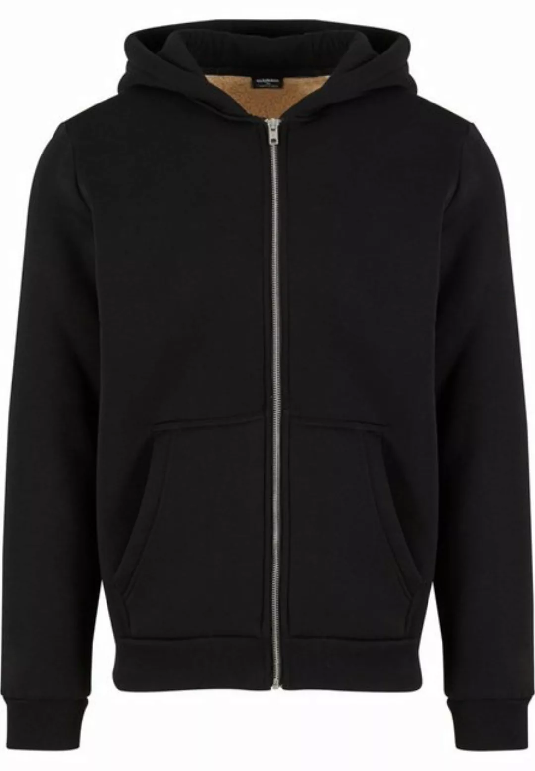 URBAN CLASSICS Sweatjacke Urban Classics Bonded Sherpa Zip Hoody günstig online kaufen