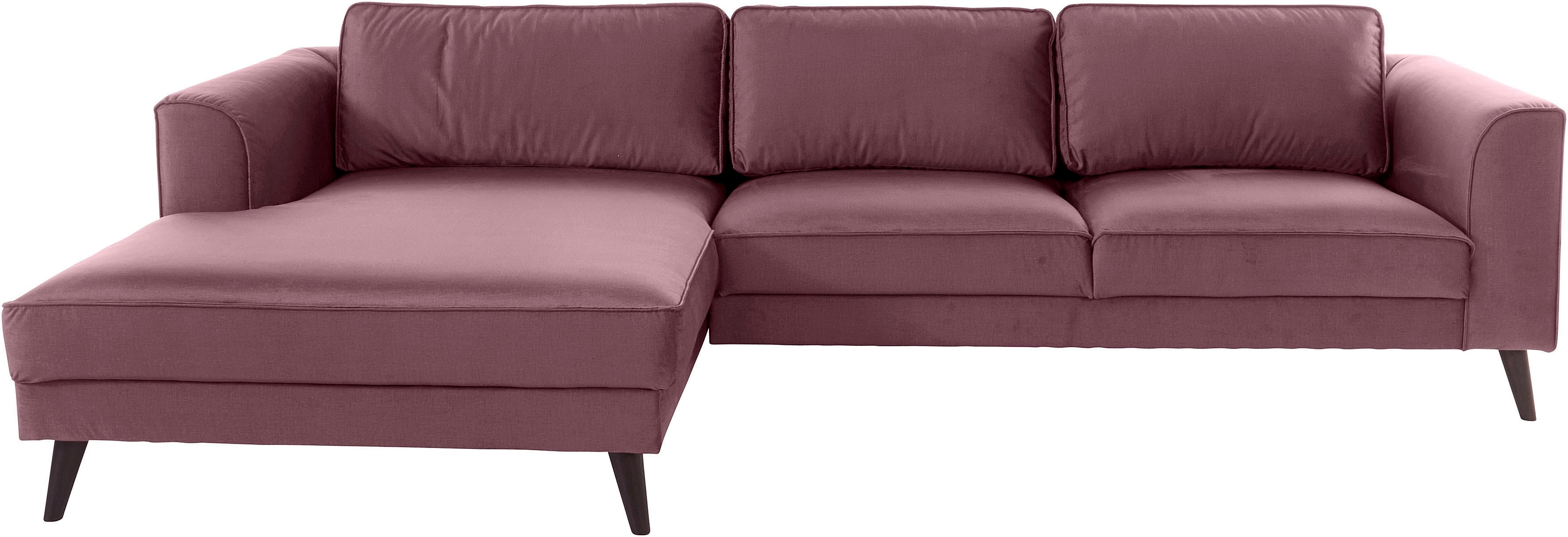 INOSIGN Ecksofa "Lumber Jack, elegant und bequem, Breite 280, hoher Fuß, L- günstig online kaufen