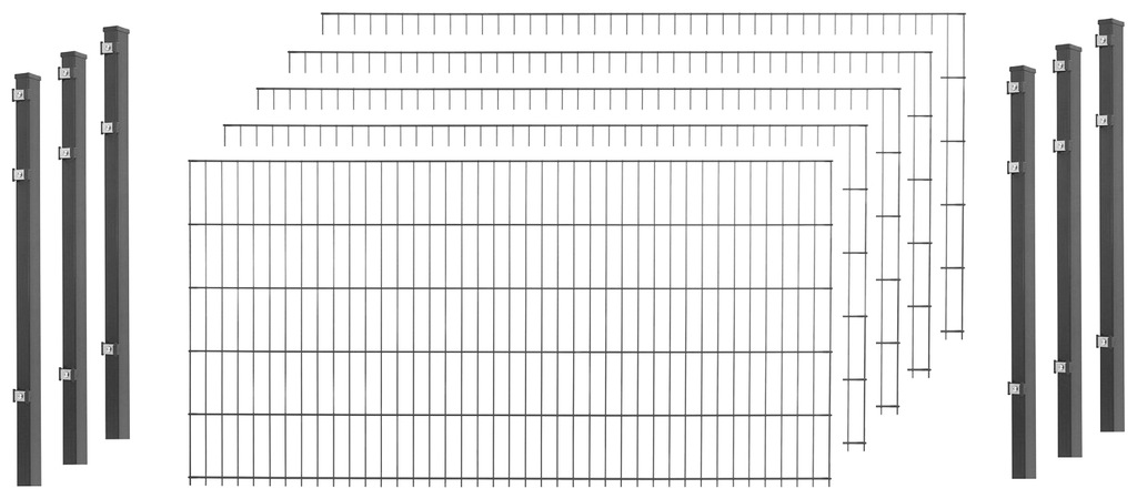 Peddy Shield Einstabmattenzaun, 100 cm hoch, 5 Matten für 10 m Zaun, mit 6 günstig online kaufen