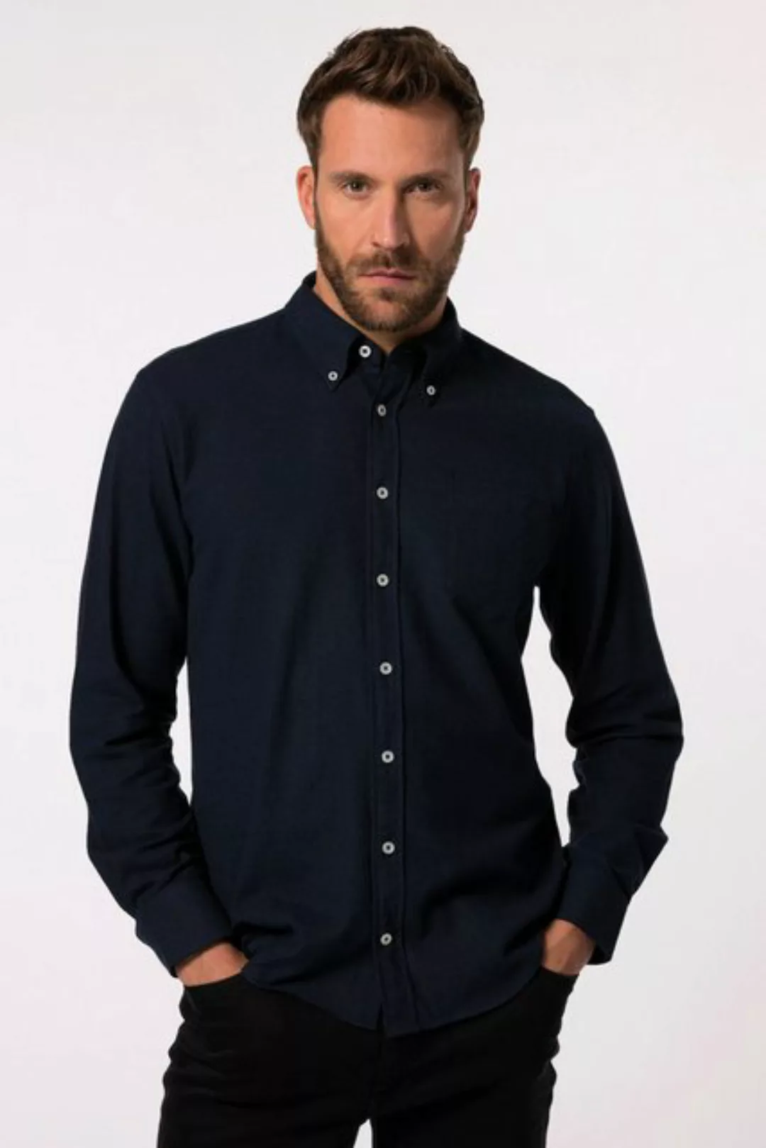 JP1880 Businesshemd JP 1880 Flanellhemd Langarm Buttondown-Kragen günstig online kaufen