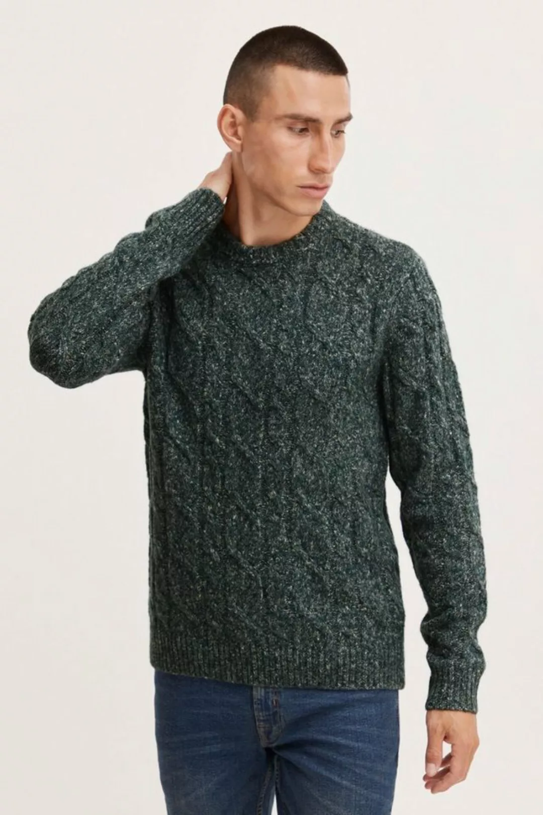 Casual Friday Strickpullover Karl 0044 crew neck cable knit 20504501 günstig online kaufen