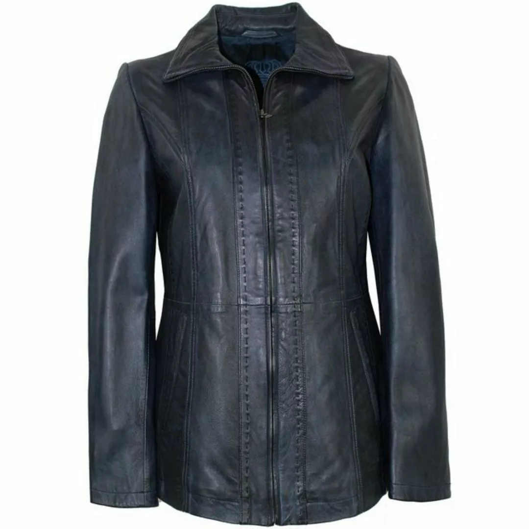 Maddox Lederjacke MADDOX - Damen Echtleder Lederjacke Lammnappa navy blau günstig online kaufen