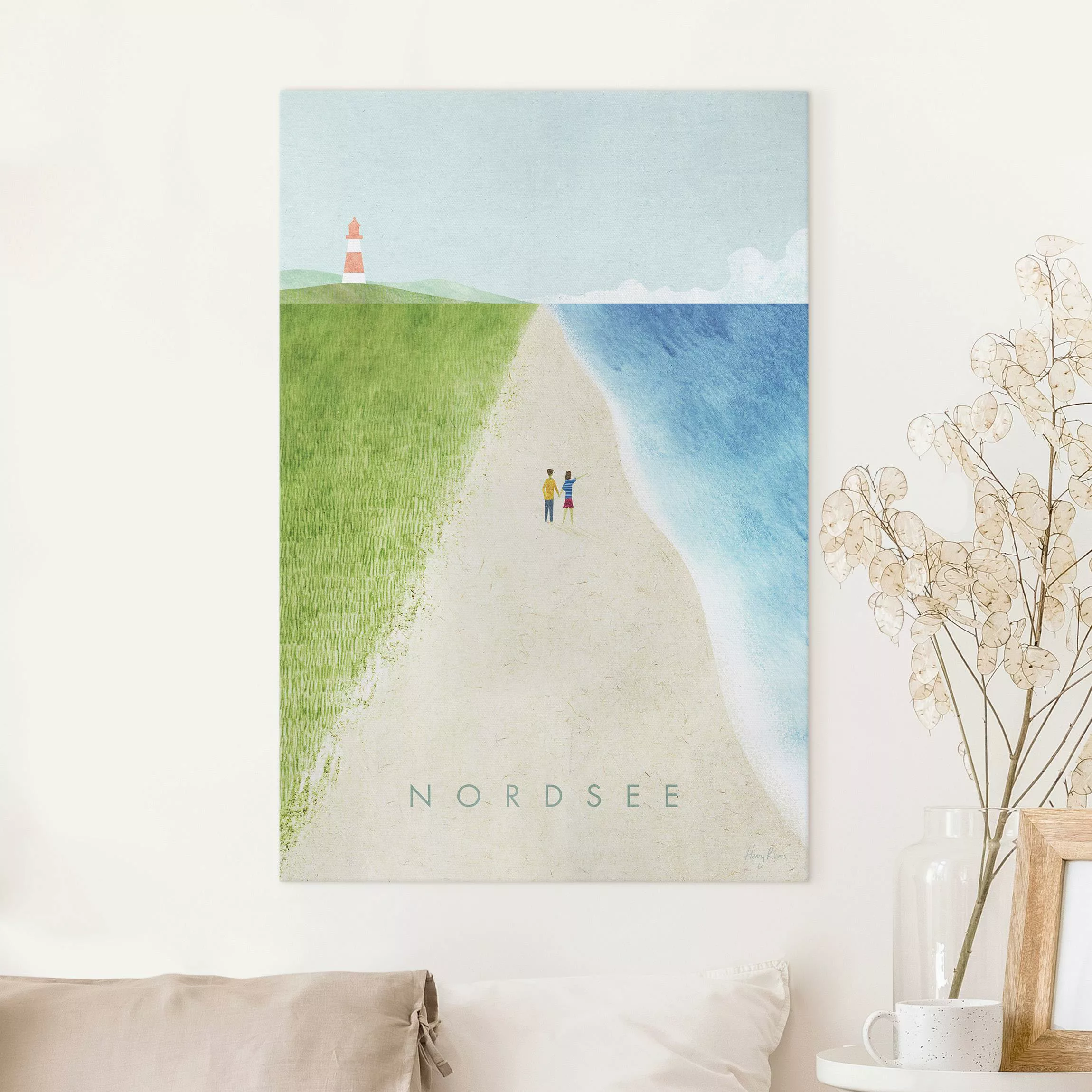 Leinwandbild Reiseposter - Nordsee günstig online kaufen