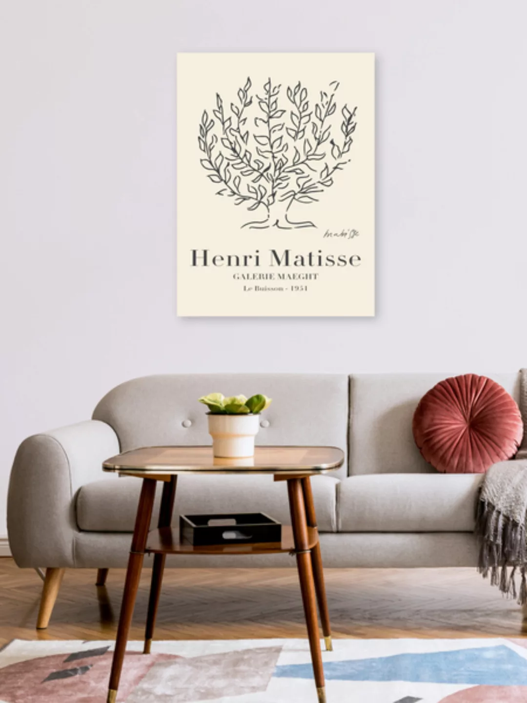 Poster / Leinwandbild - Matisse - Le Buisson günstig online kaufen