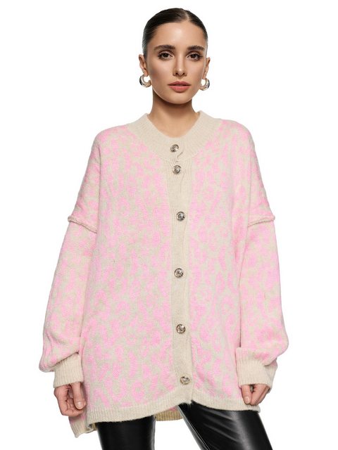 Worldclassca Cardigan WORLDCLASSCA Damen Cardigan Oversize Strickjacke Knöp günstig online kaufen