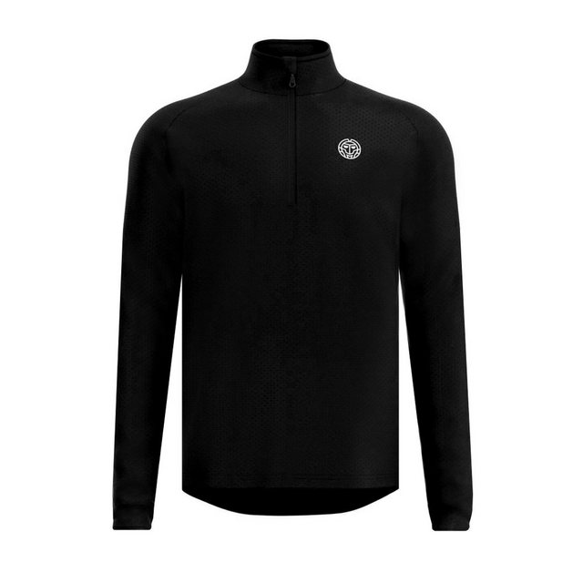 BIDI BADU Langarmshirt Crew Longsleeve Herren Sport in schwarz günstig online kaufen