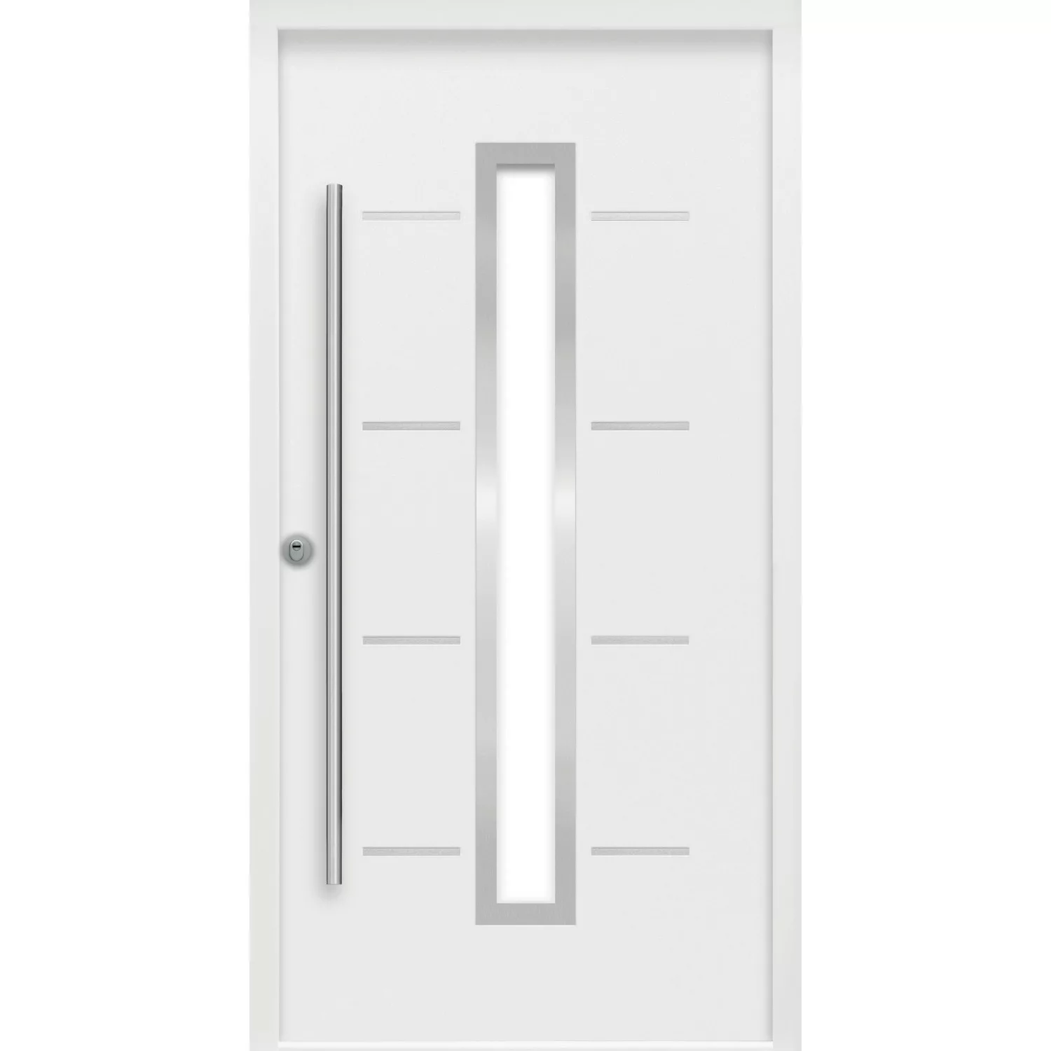 Sicherheits-Haustür ThermoSpace Milano Prime RC2 Weiß 100 x 210 cm Anschlag günstig online kaufen