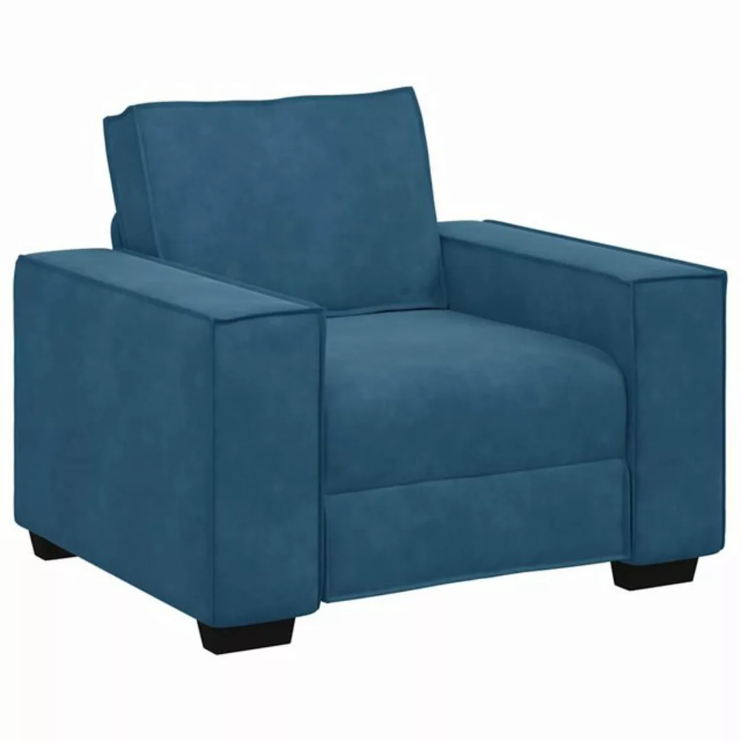 vidaXL Sofa Sessel Blau 59 cm Samt günstig online kaufen