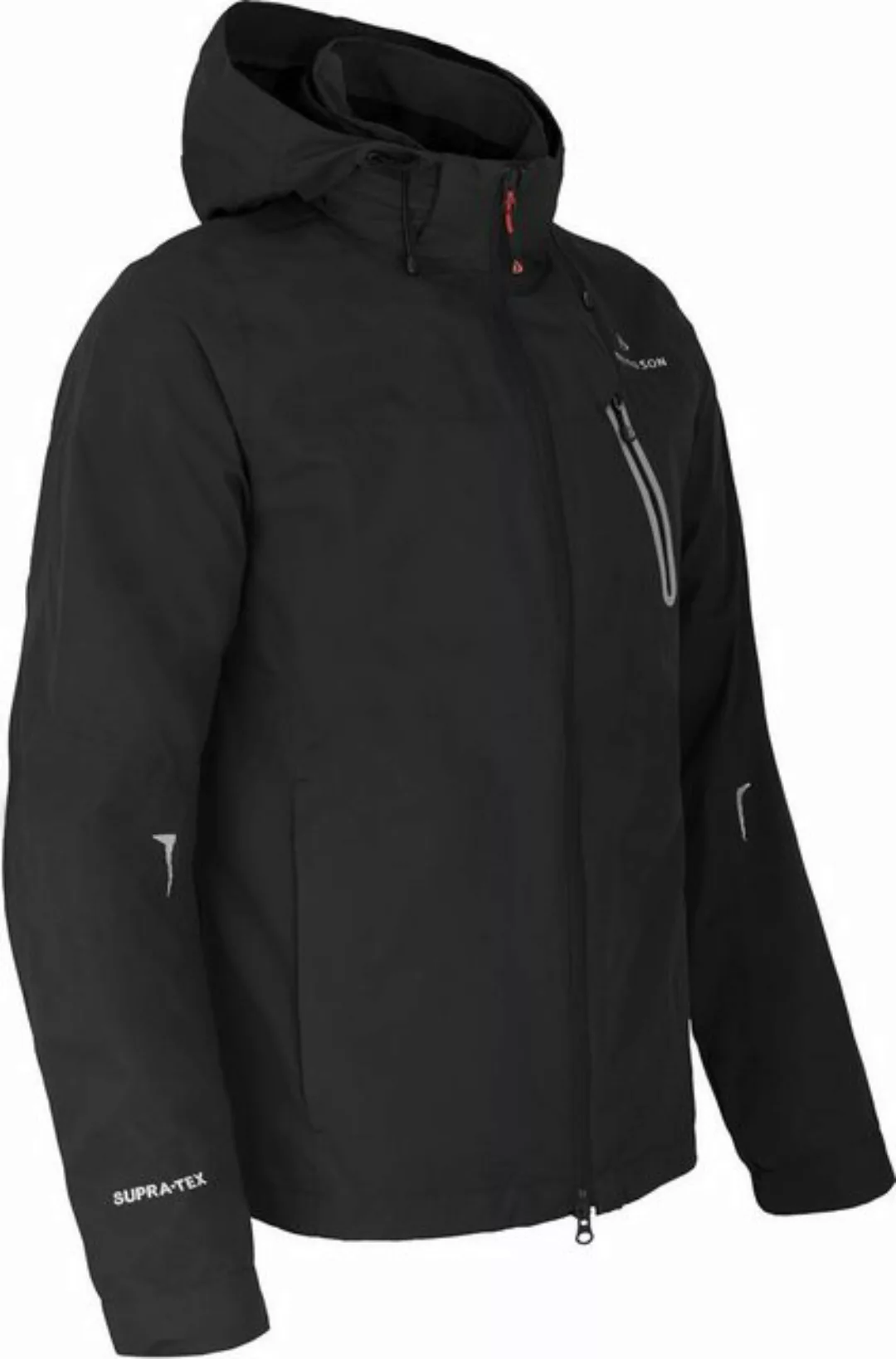 Bergson Outdoorjacke MOORE Herren Rad-Regenjacke, Netzfutter, 12000 mm Wass günstig online kaufen