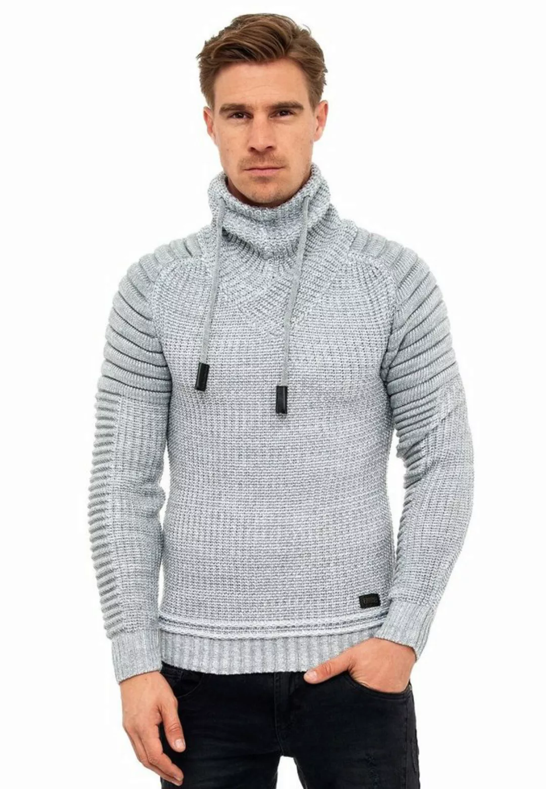 Rusty Neal Strickpullover mit hochabschließendem Kragen günstig online kaufen