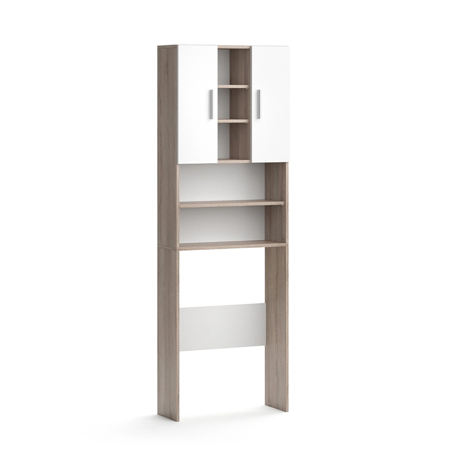 Vicco Waschmaschinenschrank Luis Sonoma/Weiß 190 x 64 cm günstig online kaufen
