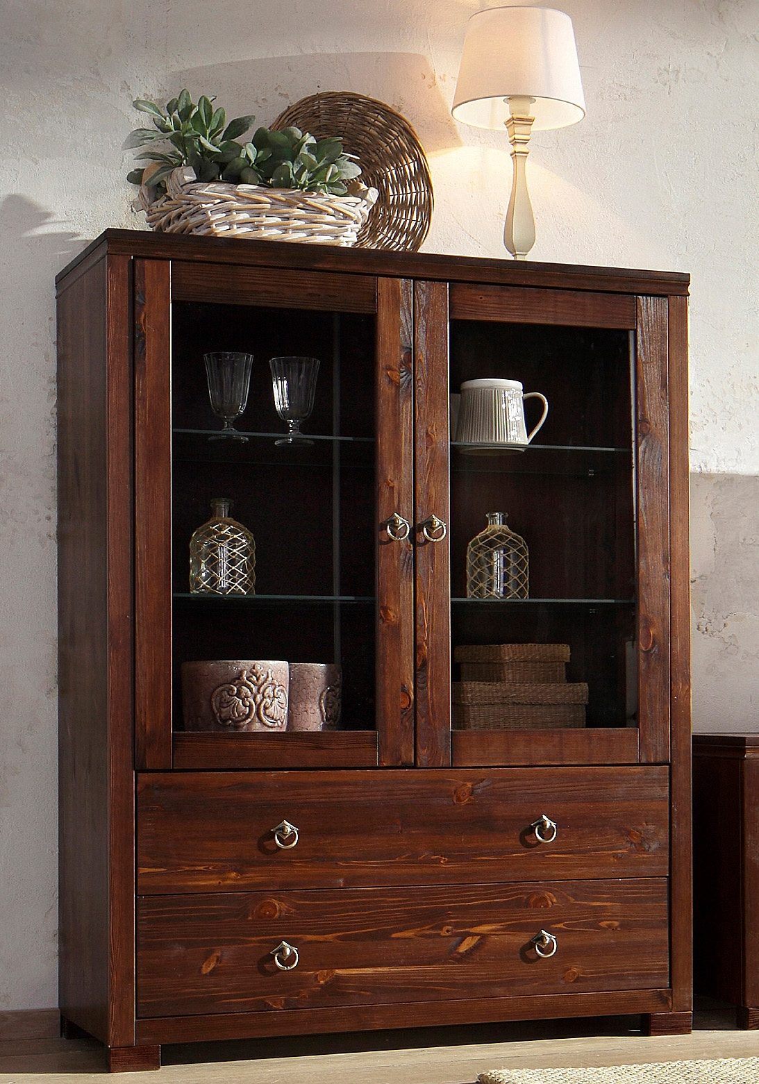 Home affaire Highboard "Gotland", Vitrine, Breite 101 cm, Türen mit Glasein günstig online kaufen