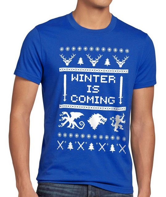 style3 T-Shirt 8-Bit Winter is coming thrones stark lennister game of thron günstig online kaufen