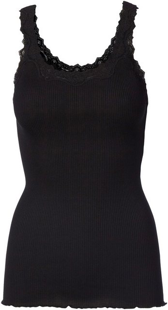 rosemunde Tanktop Babette Silk Top wunderschöner, umgedrehter Vintage-Spitz günstig online kaufen