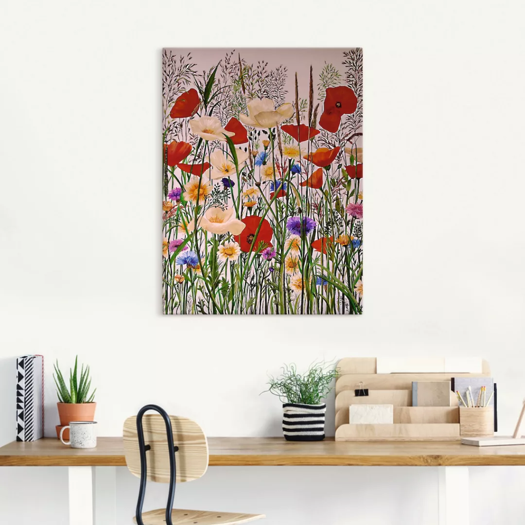 Artland Wandbild "Blumenwiese", Baumbilder, (1 St.), als Leinwandbild, Wand günstig online kaufen