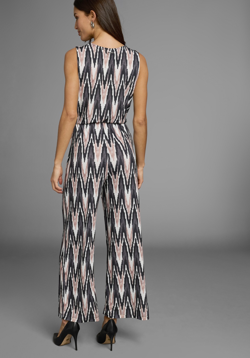 Laura Scott Jumpsuit, Oberteil in Wickeloptik mit elastischen Bund günstig online kaufen