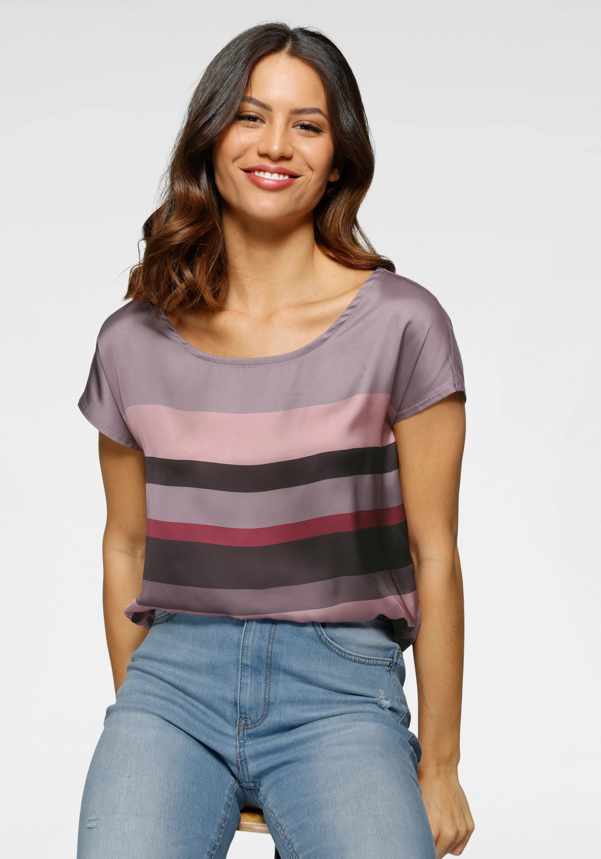 Laura Scott Shirtbluse in modischem Streifen-Design günstig online kaufen