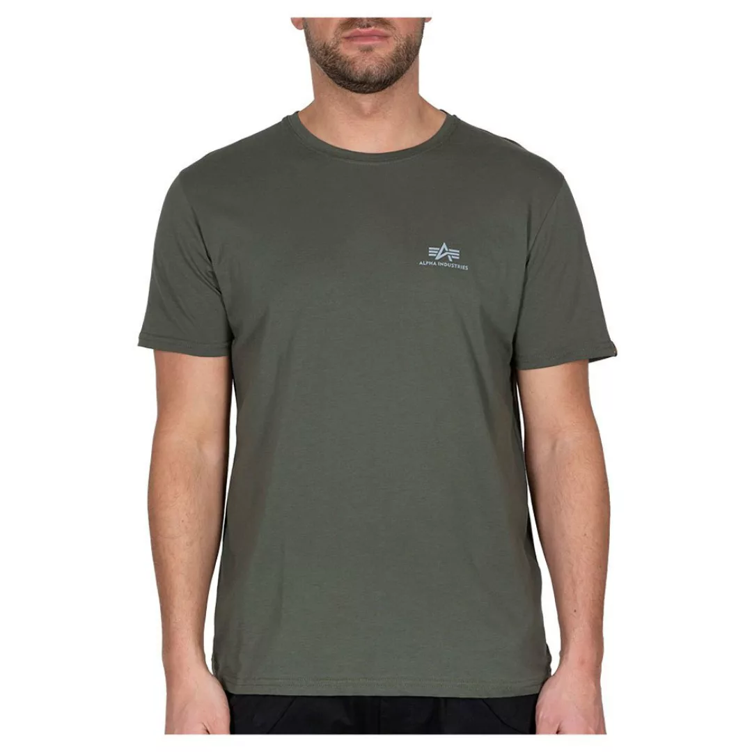 Alpha Industries Basic Small Logo Reflective Print Kurzärmeliges T-shirt S günstig online kaufen