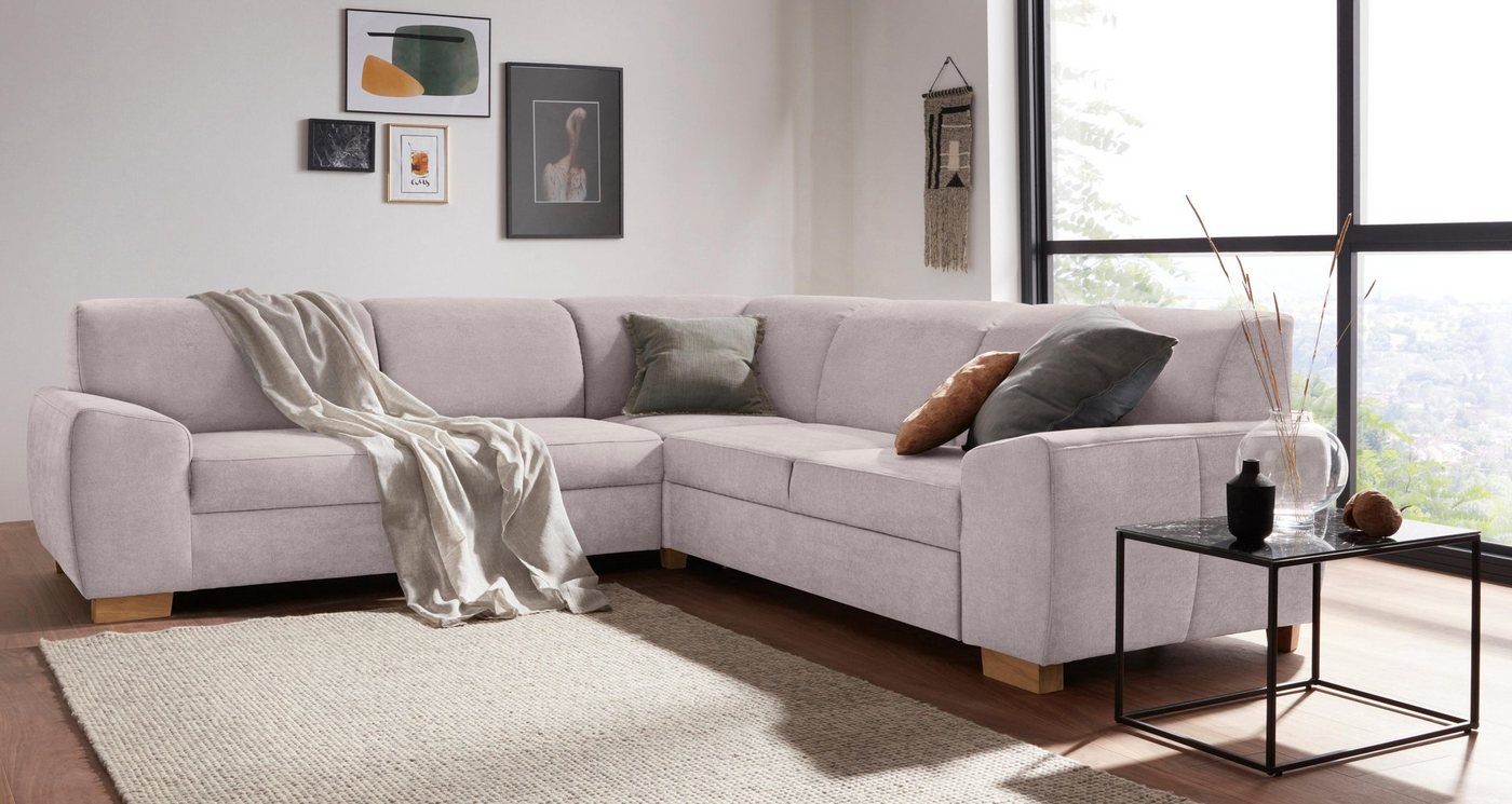 DOMO collection Ecksofa "Incanto L-Form", wahlweise mit Bettfunktion günstig online kaufen