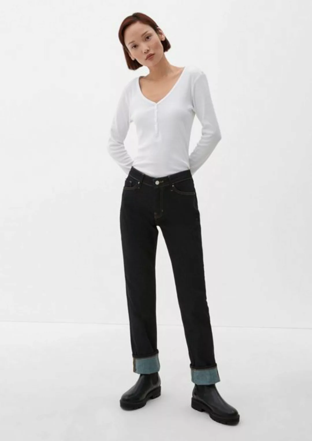 s.Oliver 5-Pocket-Jeans Jeans Karolin / Regular Fit / Mid Rise / Straight L günstig online kaufen