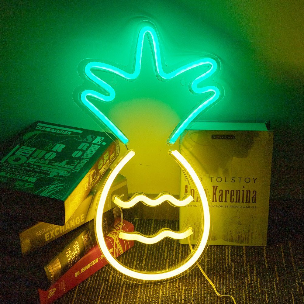 Rosnek LED Dekolicht Neon Lampe,Rose Ananas günstig online kaufen